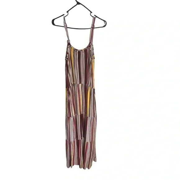 Lane Bryant sleeveless tiered striped dress size 18/20 pockets - Picture 1 of 8